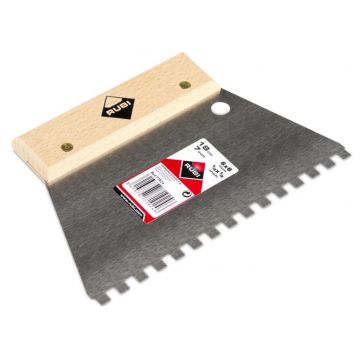 RUBI ESPATULA P/ESTUCADOR DENTADA ACO 18CM 6X6MM 71924 - 0371.261