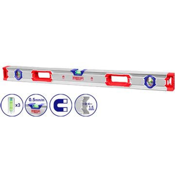 NIVEL ALUM.100CM C/3 BOLHAS MAGN. - 0759.34