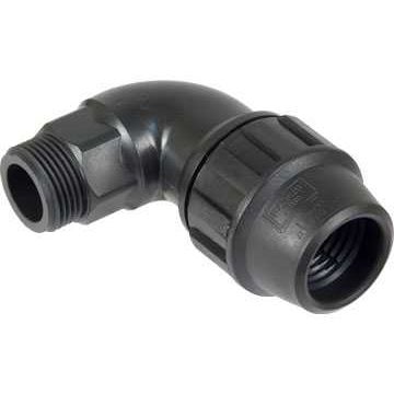 ACESSORIO CANALIZACAO CURVA 90º 50 ROSCA MACHO 1 1/2" POLIETILENO (4625) - 0402.36