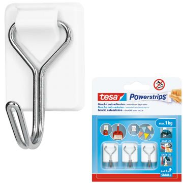 GANCHO AUTO ADESIVO POWERSTRIPS BRANCO TESA 57615 - 0052.85