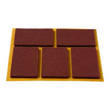 PROTECTOR ADESIVO ESPONJOSO RECTANGULAR  44X28MM CASTANHO - 0039.69