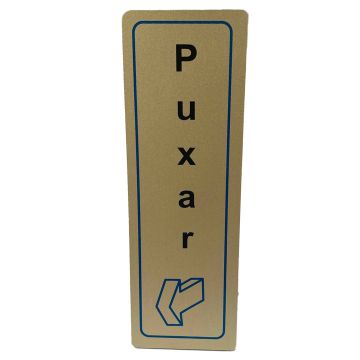 PLACA SINALIZADORA AUTOC. PUXAR 6X18MM - 0529.004