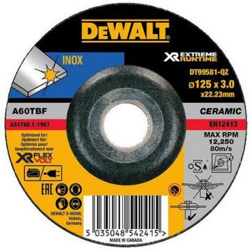 DEWALT DISCO 125X3.0 CORTE INOX DT99581-QZ - 0992.142
