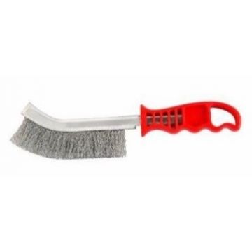 ESCOVA ARAME INOX C/CABO PLASTICO - 0513.06