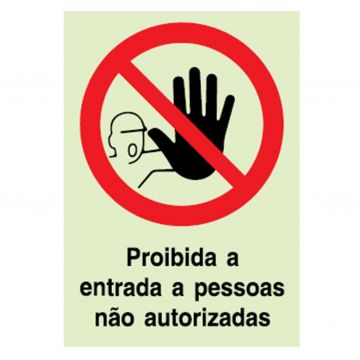 PLACA SINALIZADORA PROIBIÇAO PESSOAS ESTRANHAS - 0529.88