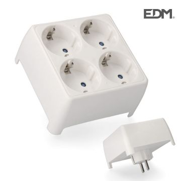FICHA QUADRUPLA TºSHUKO 16AMP - 0757.953