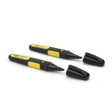 STANLEY MARCADOR PONTA BISEL PRETO (KIT2) 0-47-314 - 0990.046