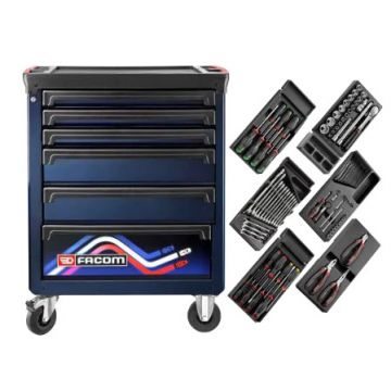 FACOM CARRO COM FERRAMENTA 93 PEÇAS ROLL.6M3A24HB - 0338.699