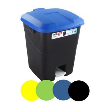 BALDE/CONTENTOR LIXO ECOPONTO AZUL 50LT - 0502.40