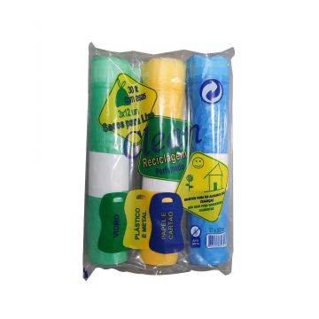 SACO PLASTICO LIXO 30LTS ECOPONTO 3PCS - 0918.93
