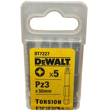 DEWALT BIT PZ3 50MM DT7227-QZ (5UN) - 0992.474