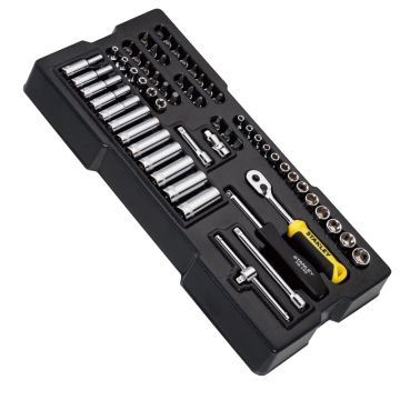 STANLEY CHAVE CAIXA 1/4 (JG 60PCS) STMT1-74175 - 0990.808