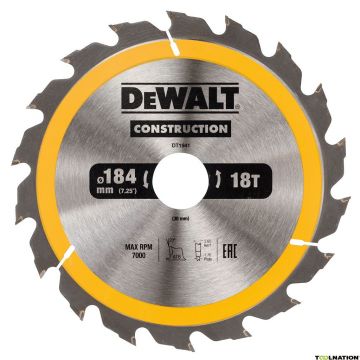 DEWALT DISCO PARA SERRA CIRCULAR 184X30MM 18D DT1941-QZ - 0992.536