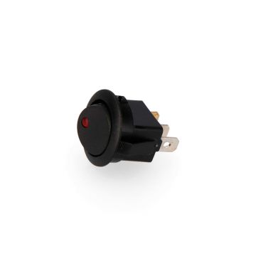 INTERRUPTOR SIMPLES REDONDO COM PILOTO LUMINOSO 3PINOS 6.5A - 0757.958