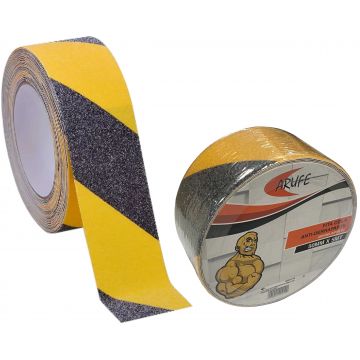 FITA COLA ANTI-DERRAPANTE 50MM X 5MT AMAR/PRETO ARUFE - 0229.210