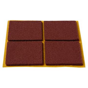 PROTECTOR ADESIVO ESPONJOSO QUADRADO  44X38MM CASTANHO - 0039.65