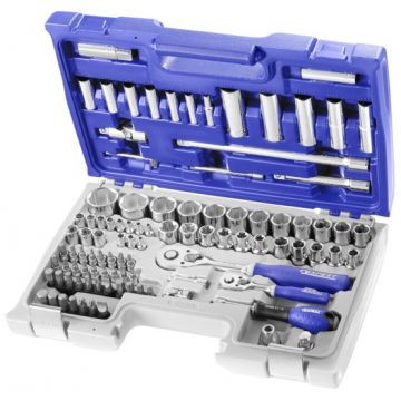 EXPERT CHAVE CAIXA 1/4"-1/2" SEXTAVDA C/ACESSORIO 98PCS E034805 - 0341.180