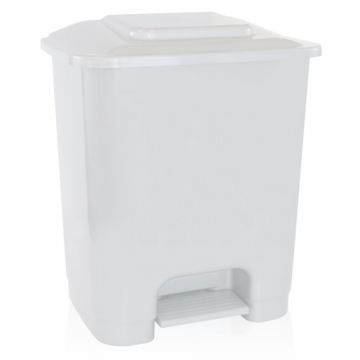BALDE C/PEDAL 35LT BRANCO - 0502.84