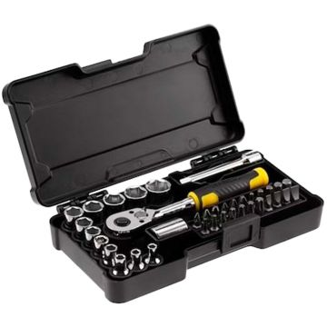 STANLEY ROQUETE JOGO 1/4" 37PÇS STMT82672-0 - 0990.876