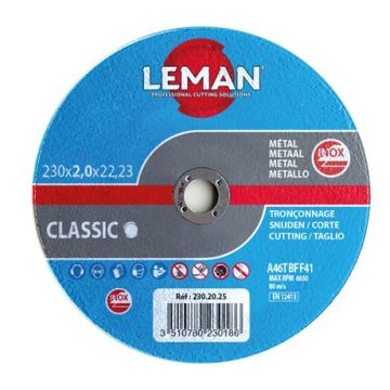 DISCO 115X1.0X22.23 CORTE INOX LEMAN - 0731.136
