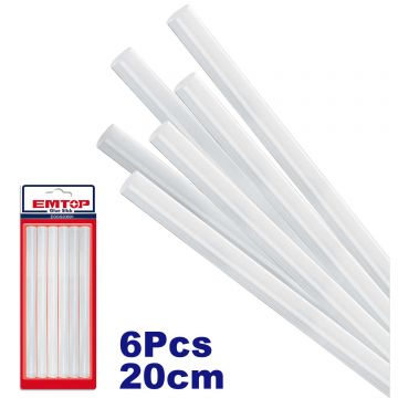COLA TERMOFUSIVEL (STICKS) TRANSPARENTE 6PCS - 0165.65