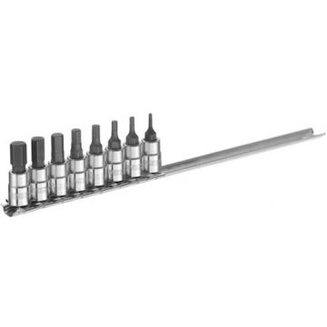 EXPERT CHAVE CAIXA 1/4" COM PONTA MACHO SEXTAVA (8PCS) E030704 - 0341.415