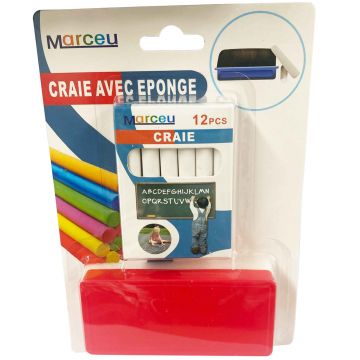 GIZ BRANCO C/ APAGADOR - 12PCS - 0026.77