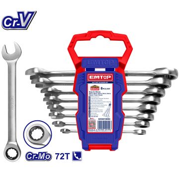 CHAVE BOCA-LUNETA ELIPTICAS 8-19MM(JG 8PCS) - 0825.53