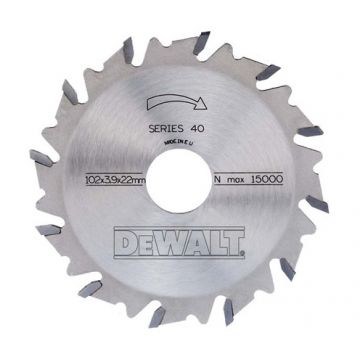 DEWALT DISCO PARA RANHURADORA 102X22X3.9MM 12D DT1306-QZ - 0992.386