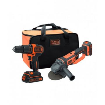 B&D KIT BERBEQUIM PERCUTOR+REBARBADORA BCK24D2S-QW - 0993.121