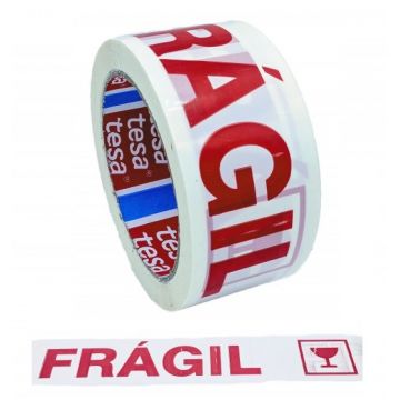 FITA EMBALAGEM BRANCA "FRAGIL" 50MMX66MT 60089 TESA - 0229.127