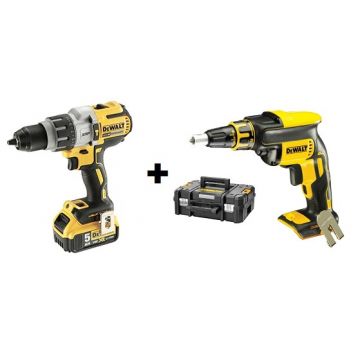 DEWALT KIT BERBEQUIM PERCUSSÃO DCD996P2-QW+APARAFUSADORA DCF620NT-XJ - 0992.013