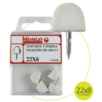 SUPORTE PARA PRATELEIRA COM PARAFUSO 22X8 BRANCO (6PCS) - 0085.137