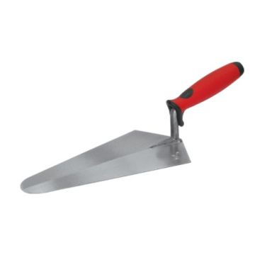 COLHER PEDREIRO PROFISSIONAL CANTOS CORTADOS CABO BORRACHA .22CM=9" - 0817.12
