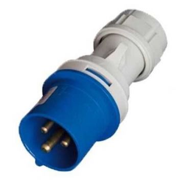 FICHA INDUSTRIAL MACHO 16A-220V 2P+T - 0829.01