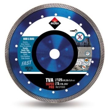RUBI DISCO DIAMANTE  125MM SECO MATERIAL DURO TVA 31933 - 0371.75