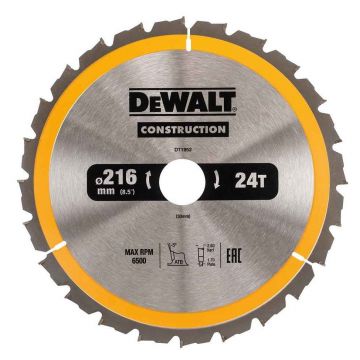 DEWALT DISCO P/SERRA CIRCULAR 216X30MM 24D DT1952-QZ - 0992.538
