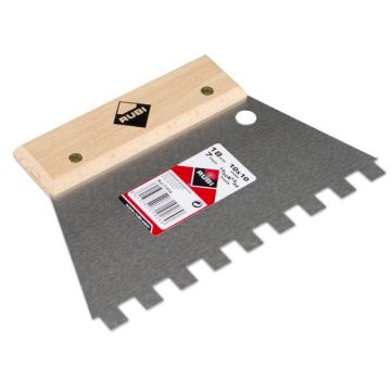 RUBI ESPATULA P/ESTUCADOR DENTADA ACO 18CM 10X10MM 71926 - 0371.263