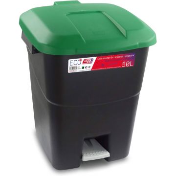 BALDE/CONTENTOR LIXO ECOPONTO VERDE  50LT - 0502.61