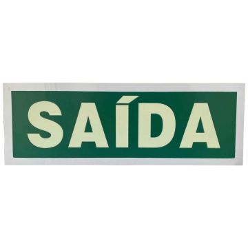 PLACA SINALIZADORA AUTOC. SAIDA 105X300MM - 0529.010