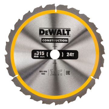DEWALT DISCO PARA SERRA CIRCULAR 315X30MM 24D DT1961-QZ - 0992.532