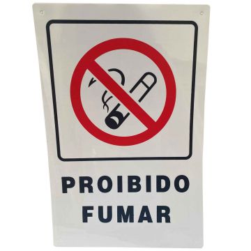PLACA SINALIZADORA AUTOC. PROIBIDO FUMAR 200X300MM - 0529.017