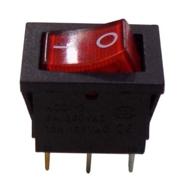 INTERRUPTOR SIMPLES RETANGULAR LUMINOSO 3PINOS 6A - 0829.197