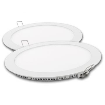 DOWNLIGHT LED LUZ NEUTRA 18W/1800L REDONDO Ø225MM 2PCS - 0607.69
