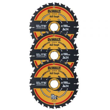 DEWALT DISCO PARA SERRA CIRCULAR 190X30MM 24D DT10399-QZ - 0992.926