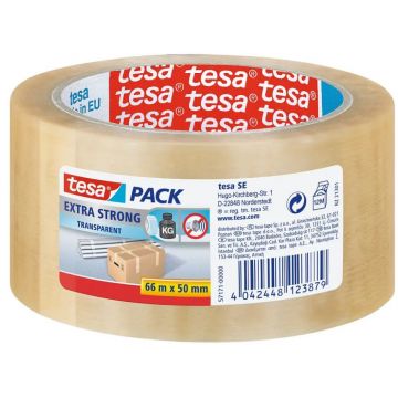 FITA EMBALAGEM EXTRA STRONG TRANSPARENTE 66MTX50MM TESA 57171 - 0229.237