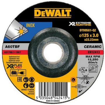 DEWALT DISCO 125X6.0 REB. INOX DT99580-QZ - 0992.143